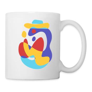 monstre profiter de la mer d’été - vintage audacieux abstrait - Mug blanc - blanc - Droite