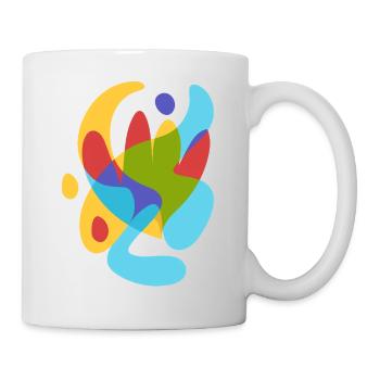 Abstrait Flore tropicale d’été - Mug blanc - blanc - Droite
