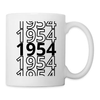 1954 1954 1954 - Mug blanc - blanc - Droite
