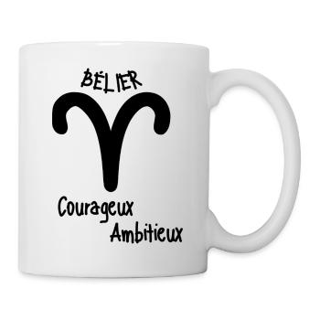 Cadeau pour bélier - Mug blanc - blanc - Droite