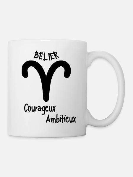 Cadeau pour bélier - Mug blanc - blanc