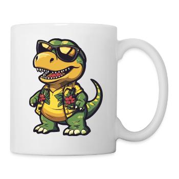 Dinosaur T-Rex Funny Summer - Mug - white - Right