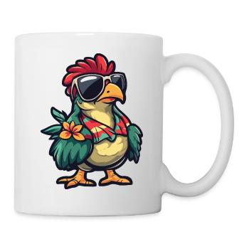Dinde Bande dessinée Drôle d’été - Mug blanc - blanc - Droite