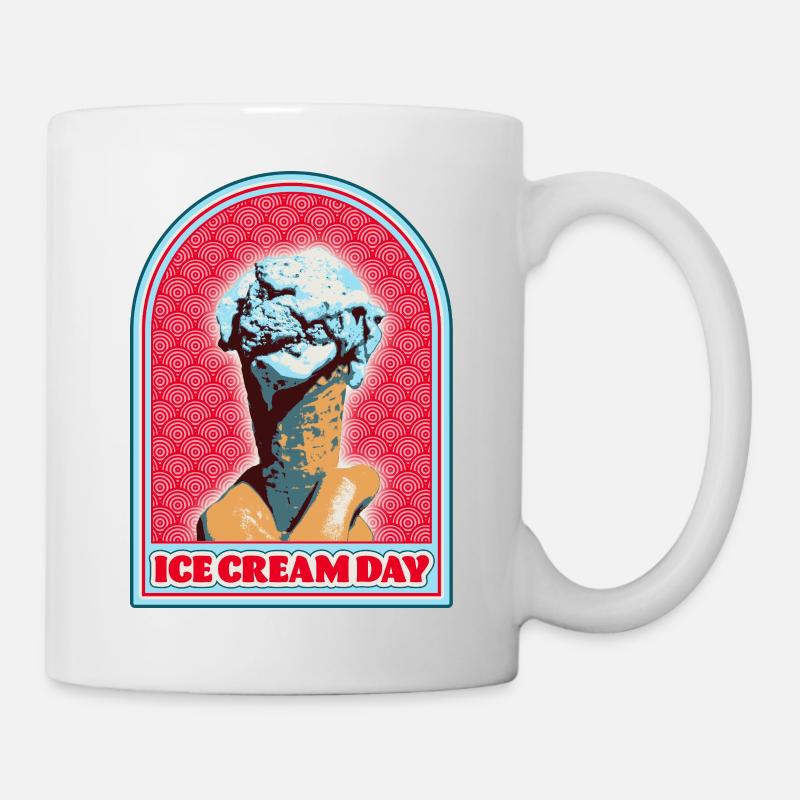 Eiscreme Motiv Pop Art Style - Mug - white