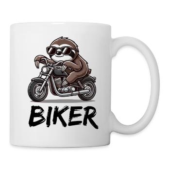 Motard paresseux - Mug blanc - blanc - Droite