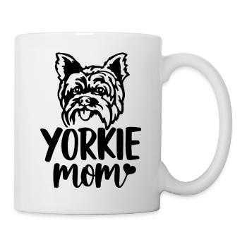 Yorkie mom - Tasse - Weiß - Rechts