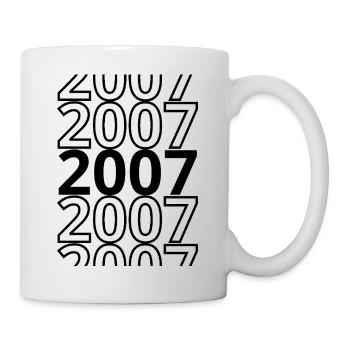 2007 2007 2007 - Tasse - Weiß - Rechts