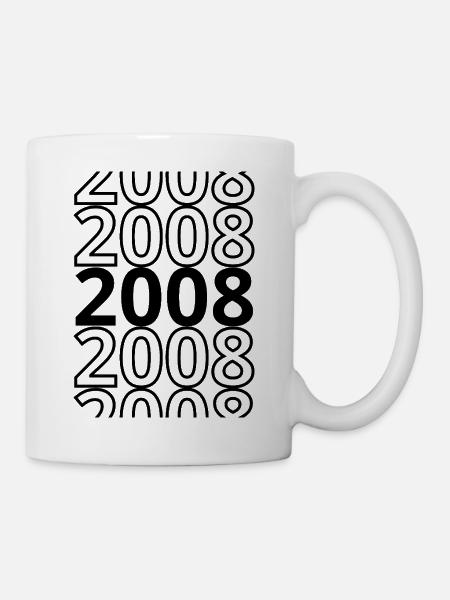 2008 2008 2008 - Tasse - Weiß