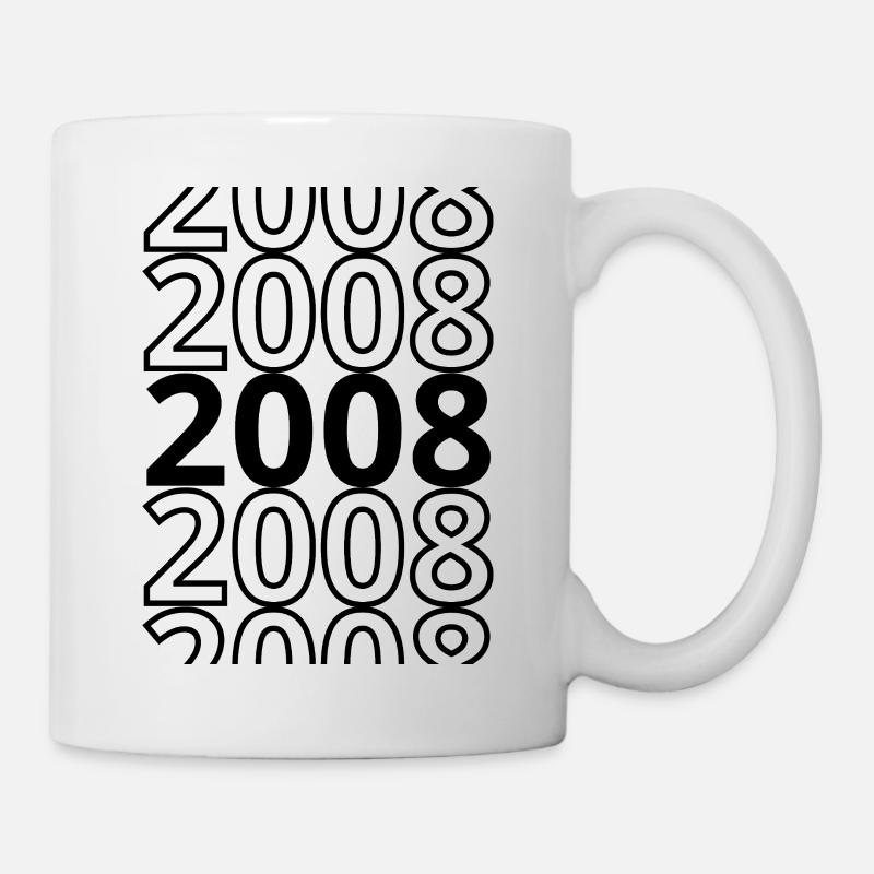 2008 2008 2008 - Tasse - Weiß