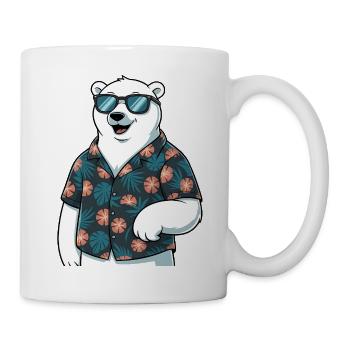 Funny Summer Polar Bear - Mug - white - Right