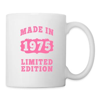 Vintage Born in 1975 made in 1975 50 years old. Art_20 - Mug - white - Right