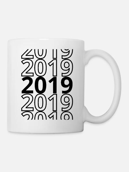 2019 2019 2019 - Tasse - Weiß