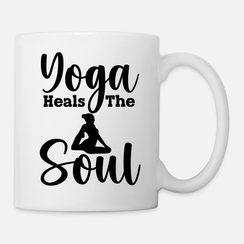 Le yoga guérit l’âme - Mug blanc - blanc
