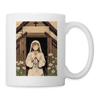 Une prière parmi les fleurs sauvages - Mug blanc - blanc - Droite