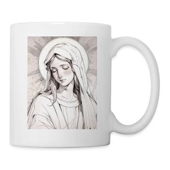 Vierge Mère, grâce éternelle - Mug blanc - blanc - Droite