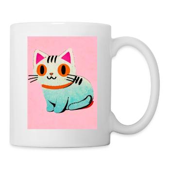 Der Purrfect Tagtraum - Tasse - Weiß - Rechts