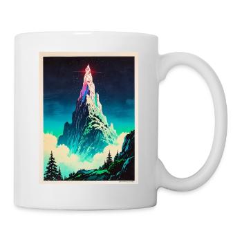 Un phare au-dessus des nuages - Mug blanc - blanc - Droite
