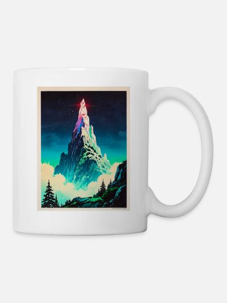 A Beacon Above the Clouds - Mug - white
