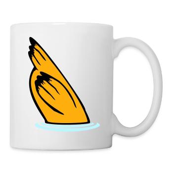 Duck head in the water, tail in the air - Mug - white - Right