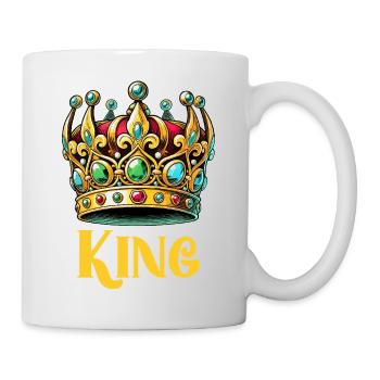 krone king - Tasse - Weiß - Rechts