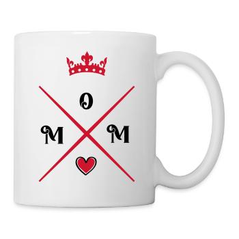 mom heart - Tasse - Weiß - Rechts