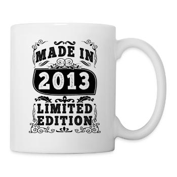 2013 Original 2013 Vintage Vintage Retro Jahrestag - Tasse - Weiß - Rechts