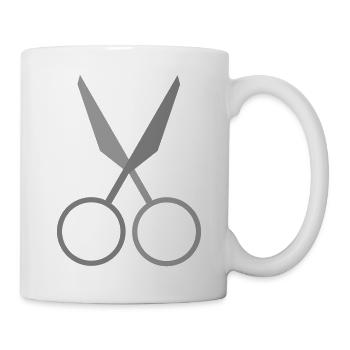 Ciseaux - Mug blanc - blanc - Droite