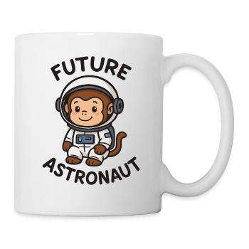 Künftiger Astronaut – süßer Affe im Raumanzug - Tasse - Weiß - Rechts