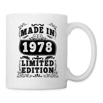 1978 Original 1978 Vintage Vintage Retro Jahrestag - Tasse - Weiß - Rechts