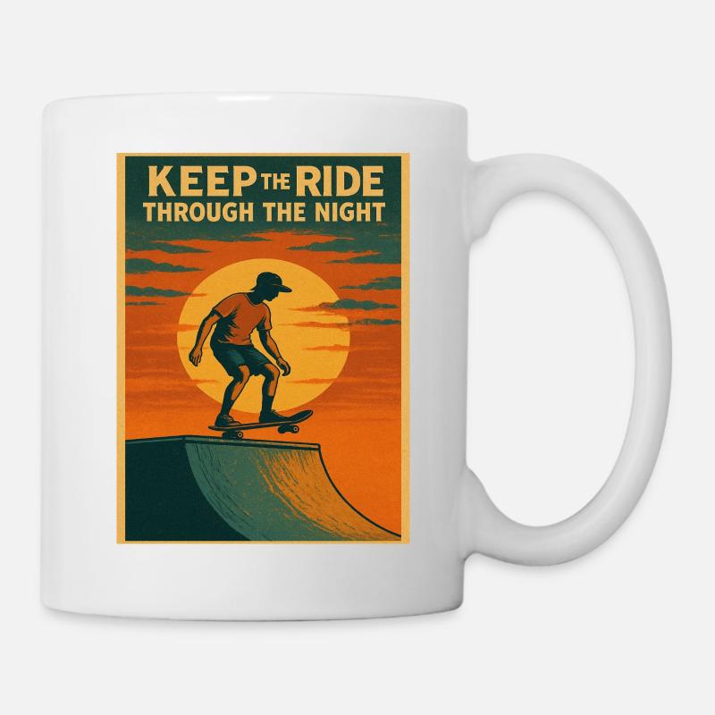 KEEP THE RIDE (Skate) - Mug - white