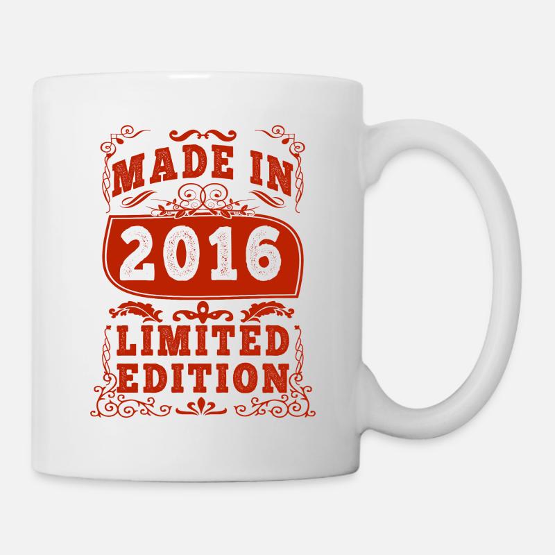 2016 Geburtstag 2016 Geboren im Jahr 2016 Geburtstag - Tasse - Weiß