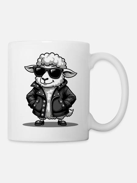 Rebellenschafe - Tasse - Weiß
