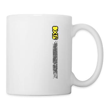 Love Ride Design Fahrrad Fahrrad Geschenk - Tasse - Weiß - Rechts