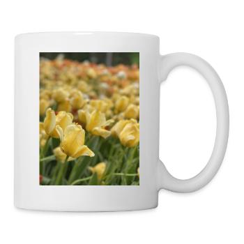 Tulipe Jaune mer - Mug blanc - blanc - Droite