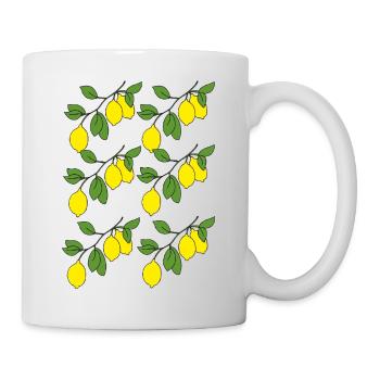 zitronenzweige - Tasse - Weiß - Rechts