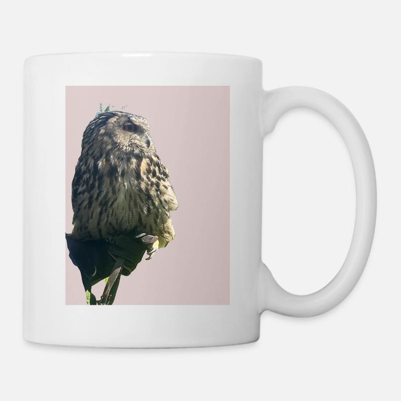 Hibou - Mug blanc - blanc