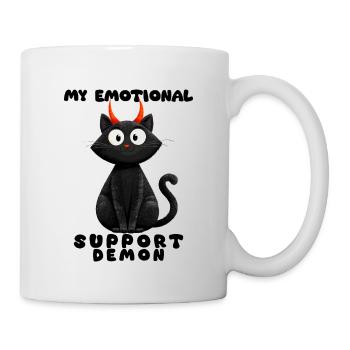 Emotional Support Demon – Funny Cats Edition - Mug - white - Right