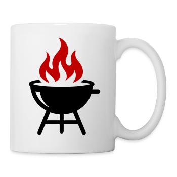 Grill Flame Icon - Mug - white - Right