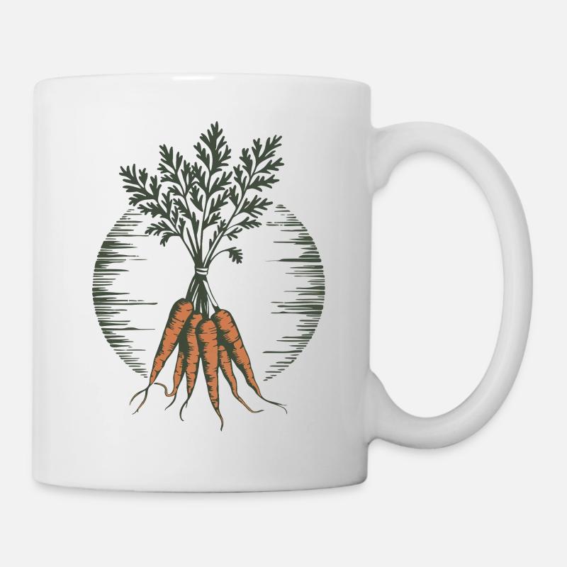 Vintage Carrots - Mug - white