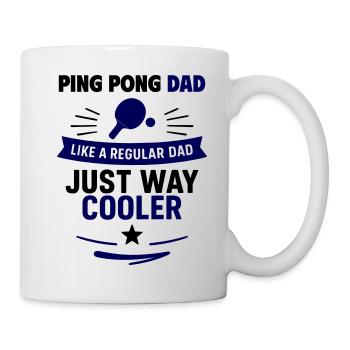 Ping Pong Papa – Geschenk zum Vatertag - Tasse - Weiß - Rechts