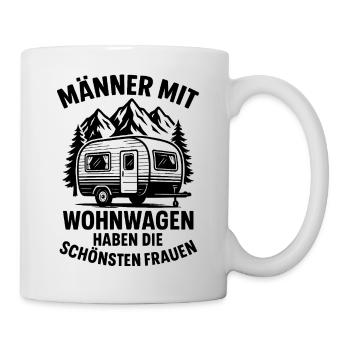 witzige Camping Sprüche Wohnwagen Sprüche Campen - Tasse - Weiß - Rechts
