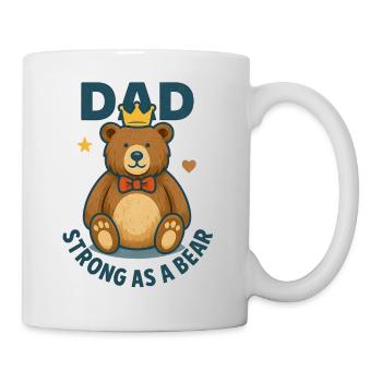 Dad, strong as a bear - Mug - white - Right