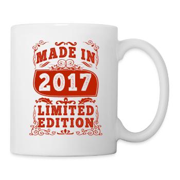 2017 Geburtstag 2017 Geboren im Jahr 2017 Geburtstag - Tasse - Weiß - Rechts
