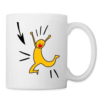 Yellow joy - Tasse - Weiß - Rechts