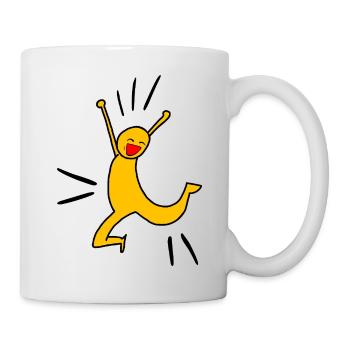 Yellow joy O - Tasse - Weiß - Rechts