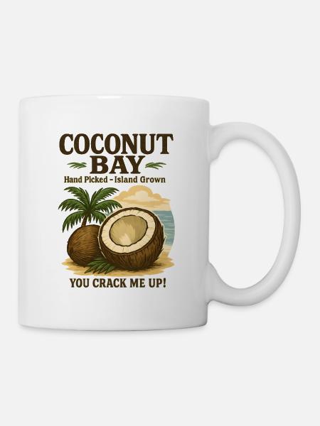 Kokosnuss Bay Vintage - Tasse - Weiß