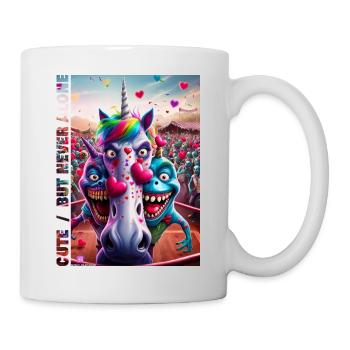 SOKO Glitzer 2025 cute / but never alone #3 - Tasse - Weiß - Rechts