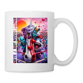 SOKO Glitzer 2025 cute / but never alone #4 - Tasse - Weiß - Rechts