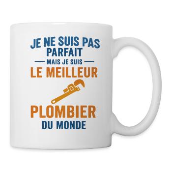 Le meilleur plombier du monde - Mug blanc - blanc - Droite
