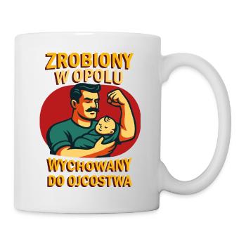 Made in Opole – erzogen, um Vater zu sein - Tasse - Weiß - Rechts